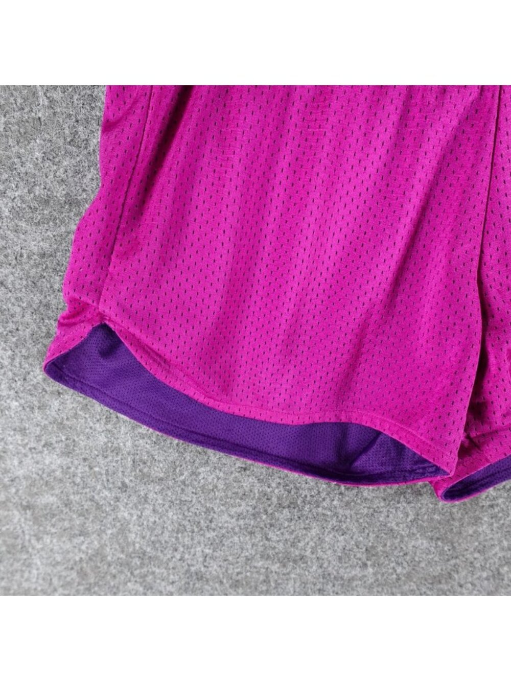 Nike Dri-Fit Reversible Athletic Shorts Womens S Bright Pink Mesh Gym Training - Picture 9 of 15